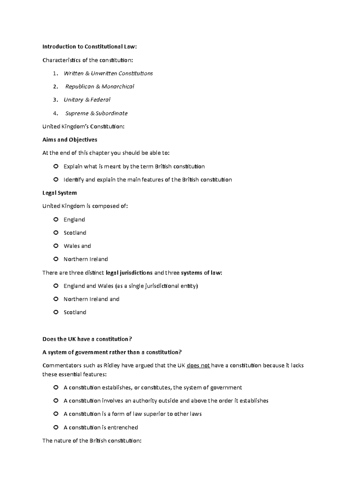 Studocu 12 new - Lecture notes 3 - Introduction to Constitutional Law ...