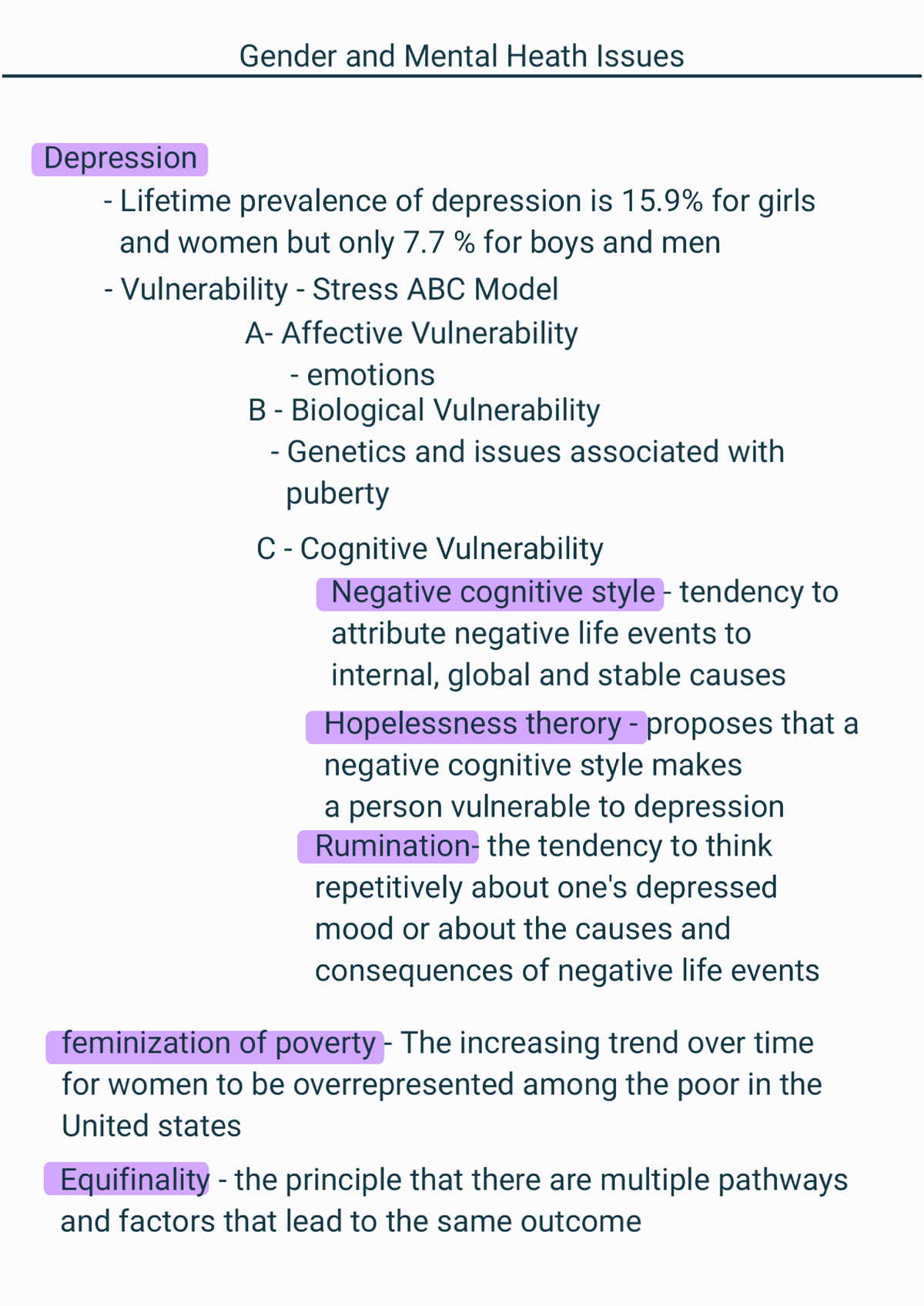 psychology research topics on gender