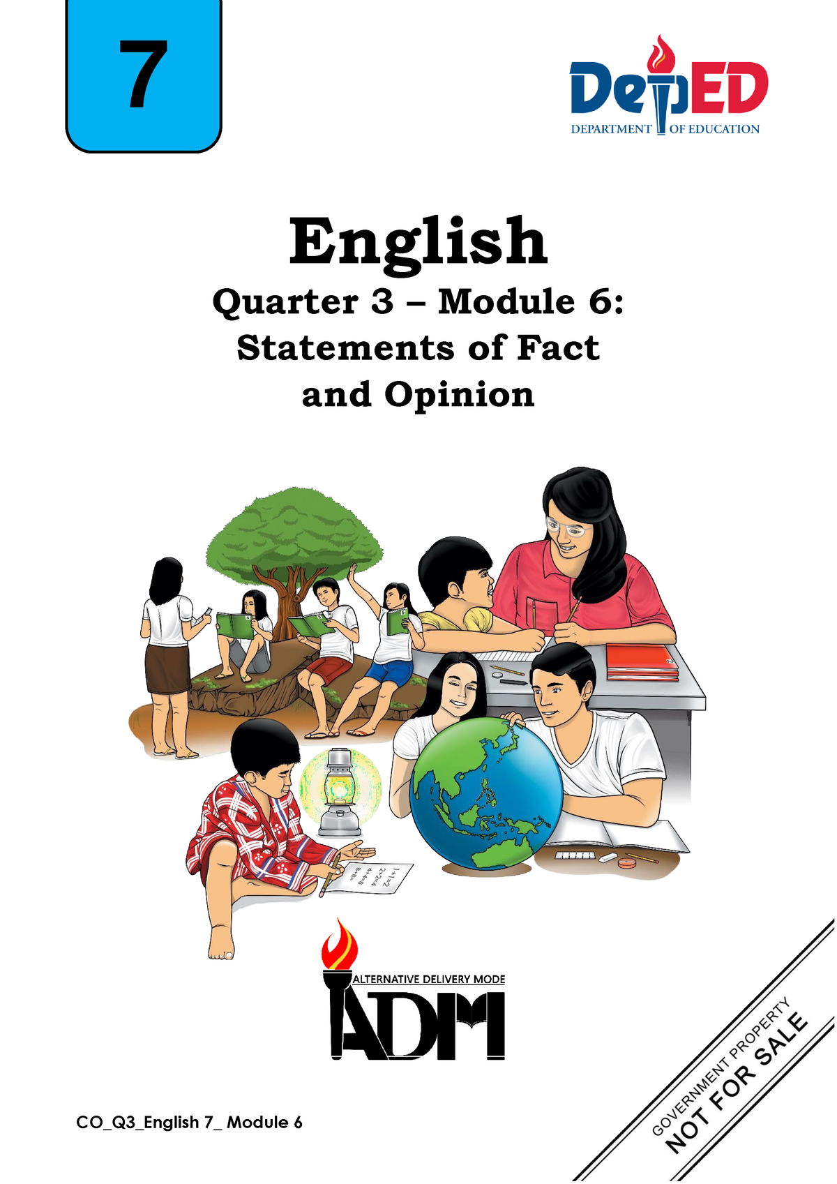 ENG7-Q3- Module 6 - English Quarter 3 – Module 6: Statements of Fact ...