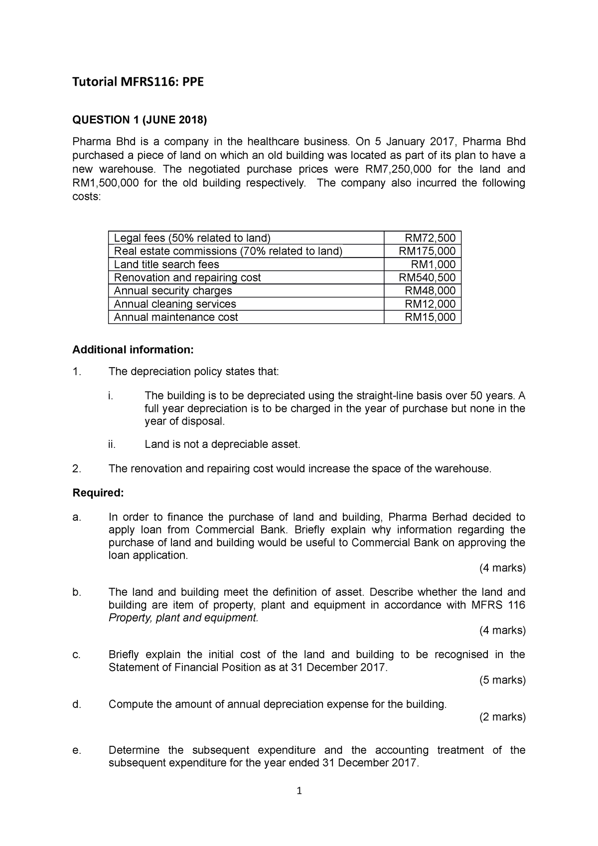 tutorial-mfrs116-tuto-tutorial-mfrs116-ppe-question-1-june-2018