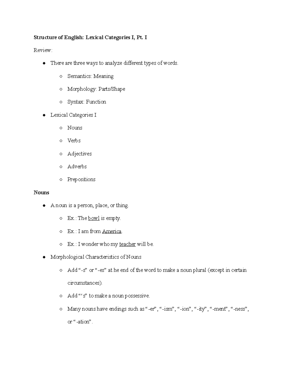 structure-of-english-lexical-categories-i-pt-i-i-review-there-are