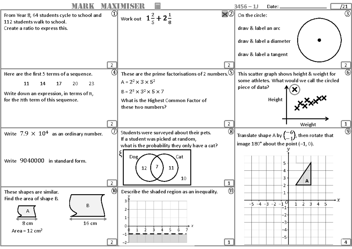 Grade 3 - 6 (10) - ,k,n - ① 2 ② ③ ④ ⑤ ⑥ ⑦ ⑧ ⑨ ⑩ ⑪ 2 2 2 2 1 2 1 2 1 4 ...