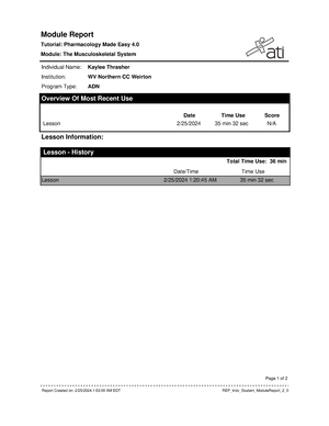 Fluid And Electrolyte Report - Individual Performance Profile RN Fluid ...