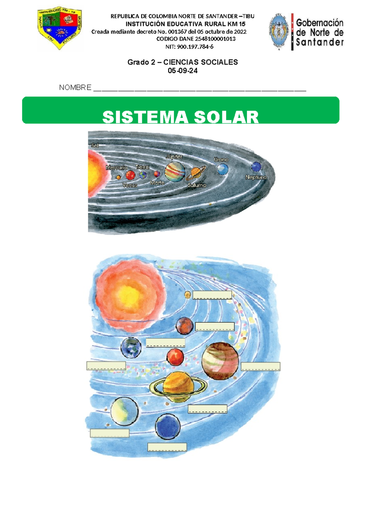 Sistema-Planetario-Solar-para-Segundo-Grado-de-Primaria - INSTITUCIÓN ...
