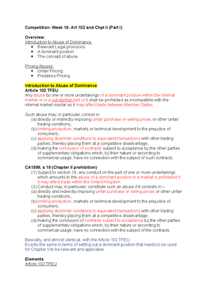 Lecture 10 - Vertical Agreements - Vertical Agreements Not every ...