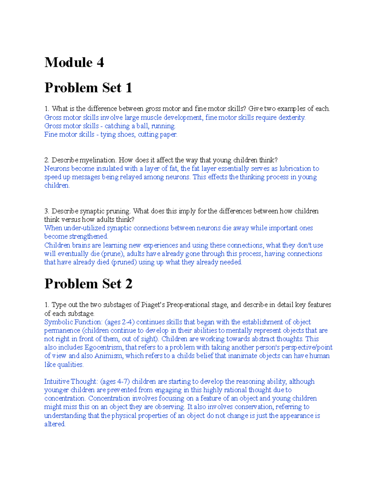 Mod 4 PS Answersss homework help Module 4 Problem Set 1 1