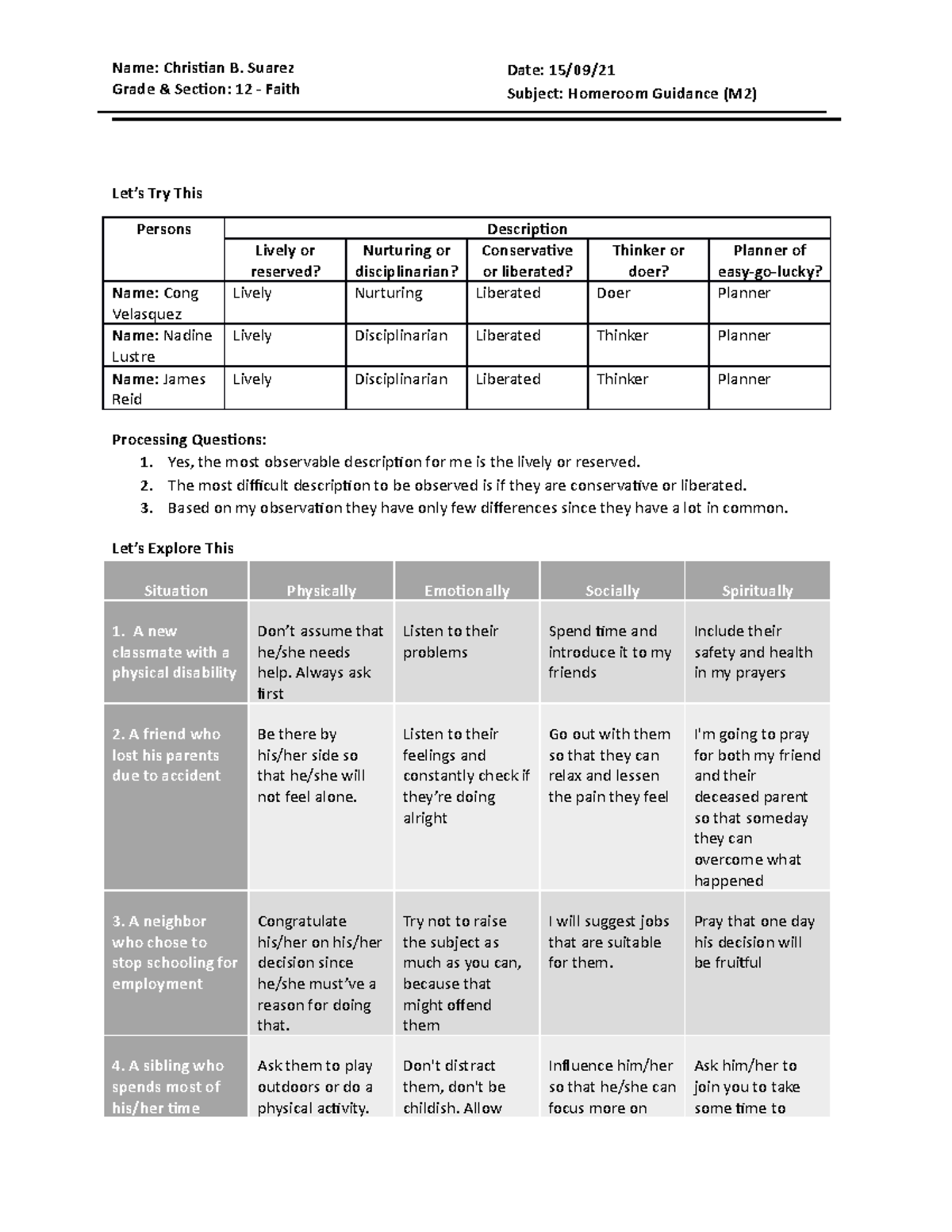 Homeroom guidance oke pi Nursing Research Xavier Studocu