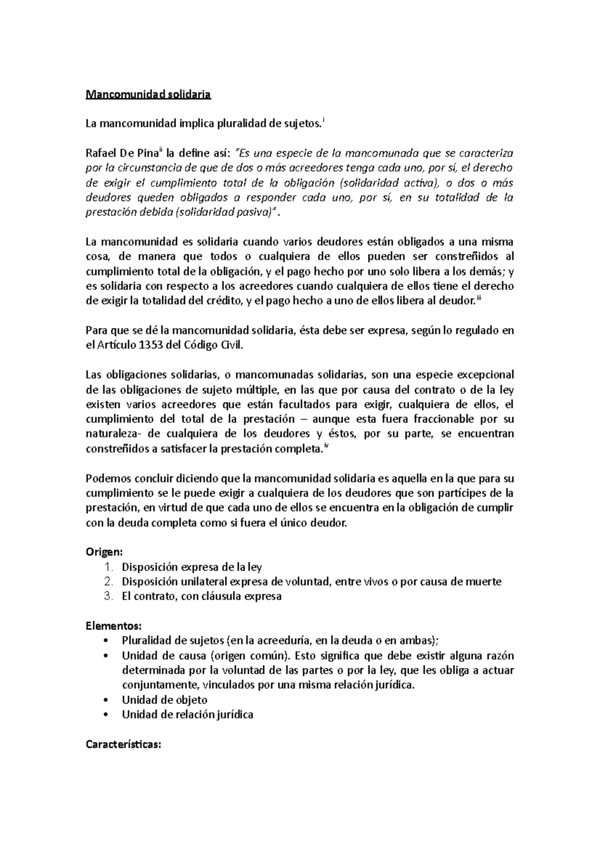 solidaria La es solidaria cuando varios