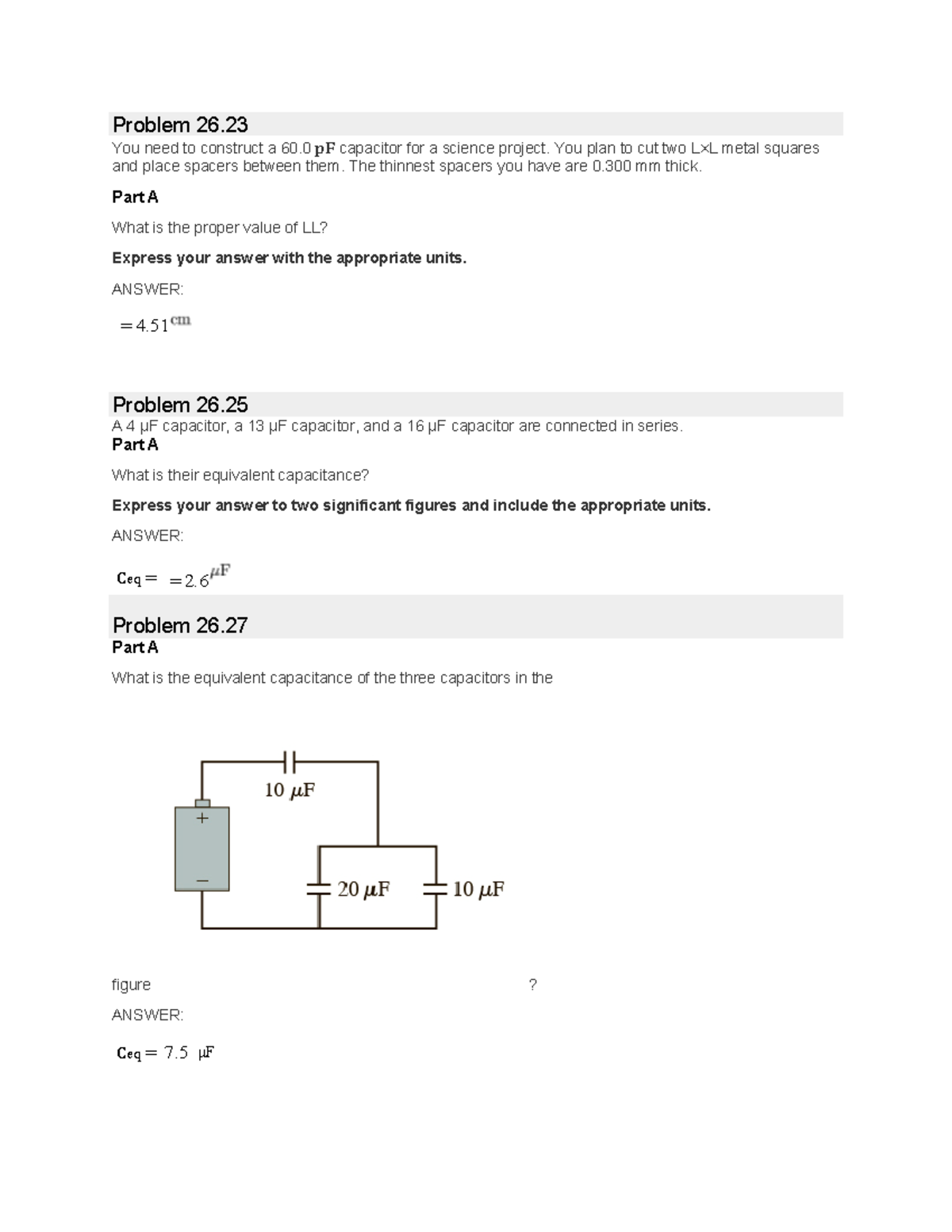 Practice Material 5 Problem 26 You Need To Construct A 60 PF 