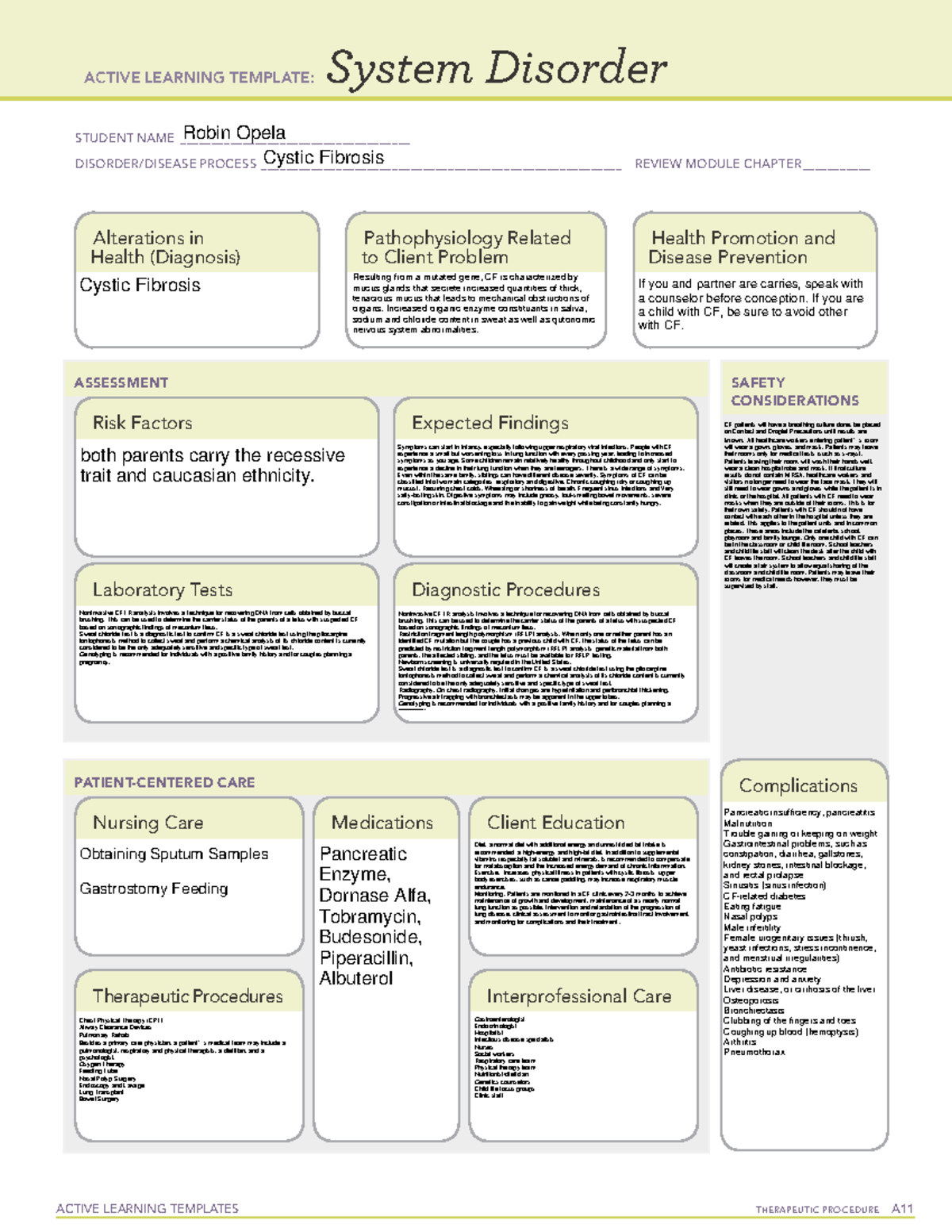 CFSystem Disorder - view on CF - ACTIVE LEARNING TEMPLATES THERAPEUTIC ...