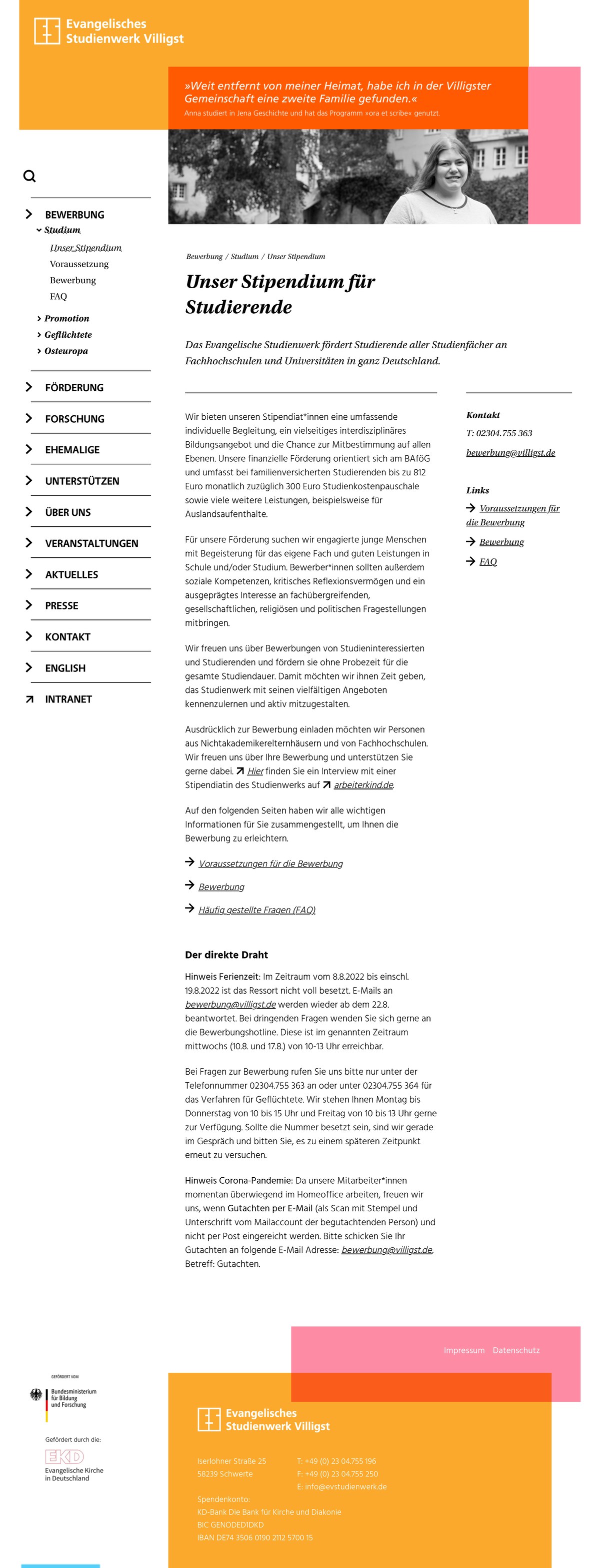 Unser Stipendium - Evangelisches Studienwerk E.V - Studium Unser ...