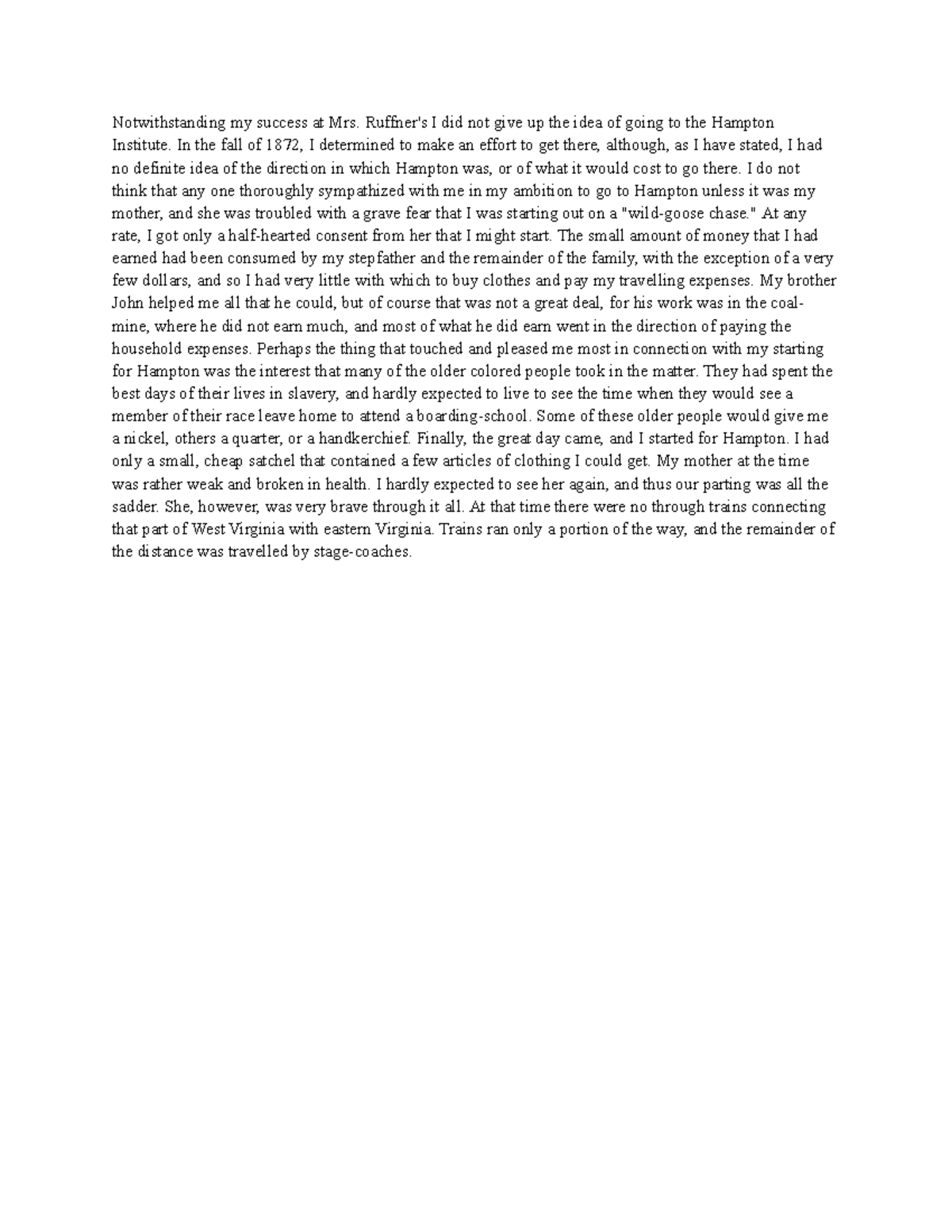 300-word paragraph - medicine - Notwithstanding my success at Mrs ...