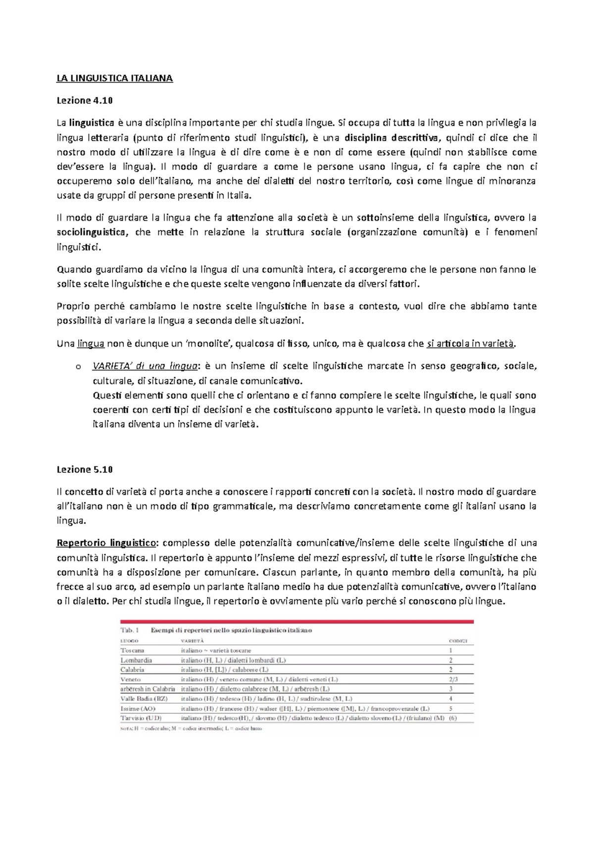 Linguistica Italiana LA LINGUISTICA ITALIANA Lezione 4. La