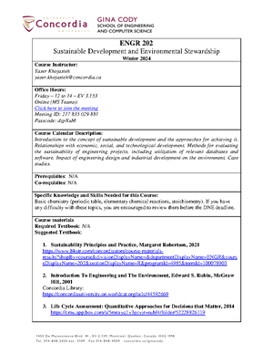 ENGR202 Review - Chapter 1, 2 & 1 2 (Midterm Review) Chapter 2 Criteria ...
