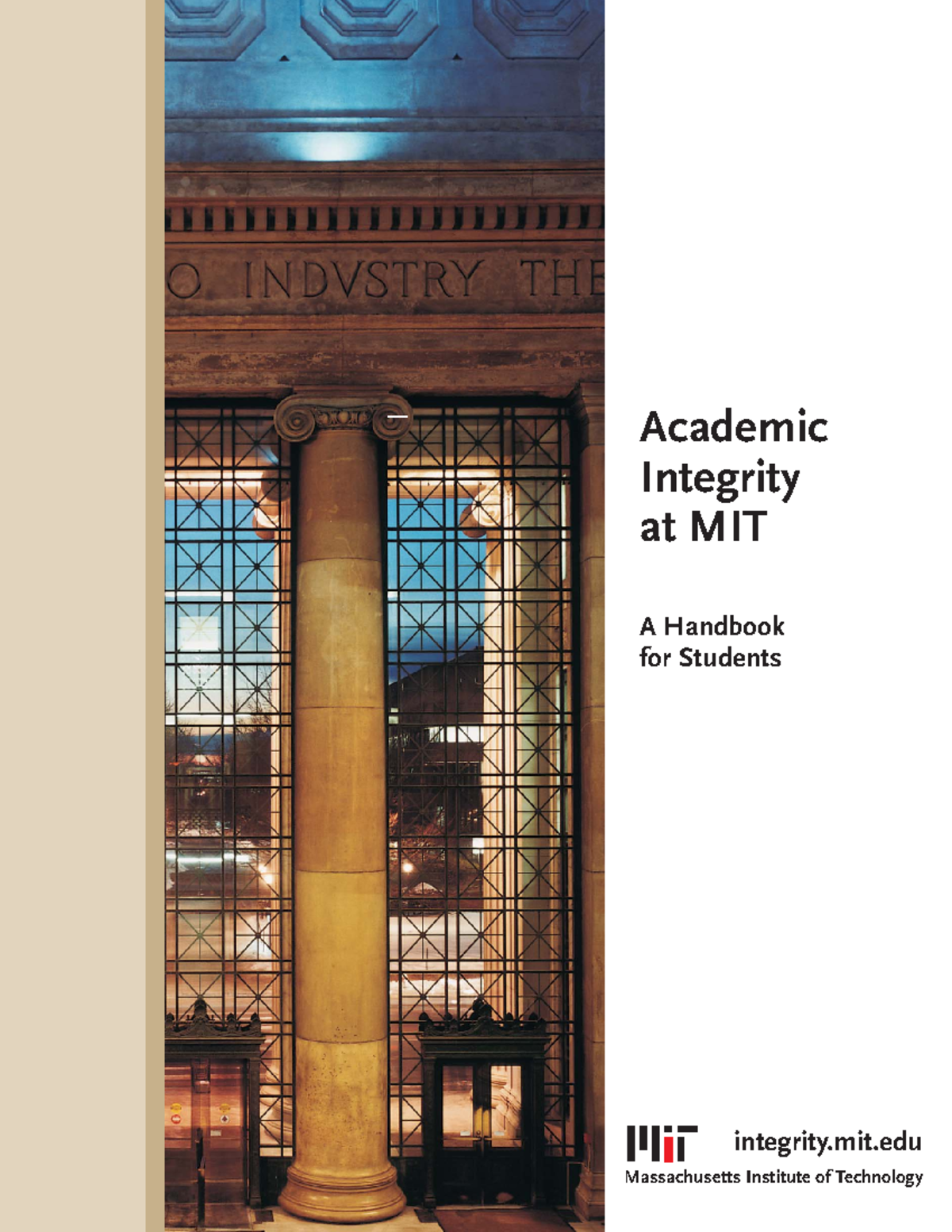 A handbook for students - Academic Integrity at MIT A Handbook for ...
