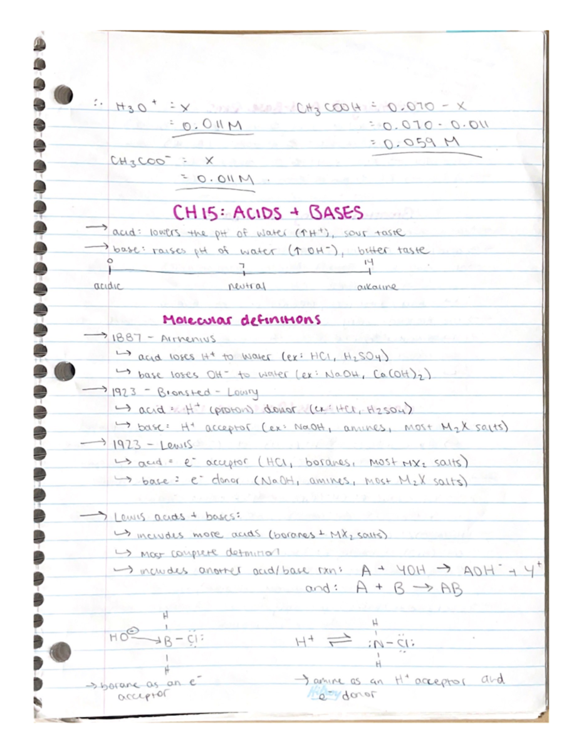 Ch 15 Acids And Bases - acid base lecture notes - CHEM 105 - Studocu