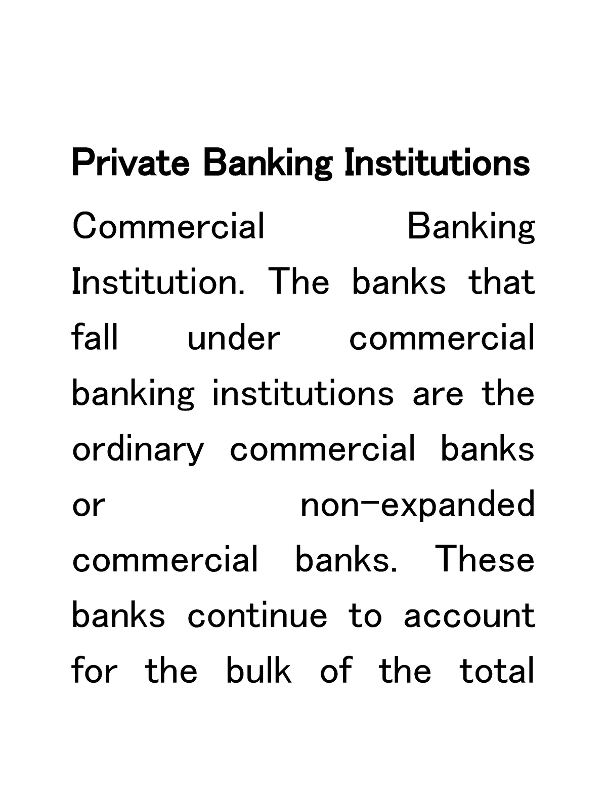 Private Banking Institutions 1 - Private Banking Institutions ...