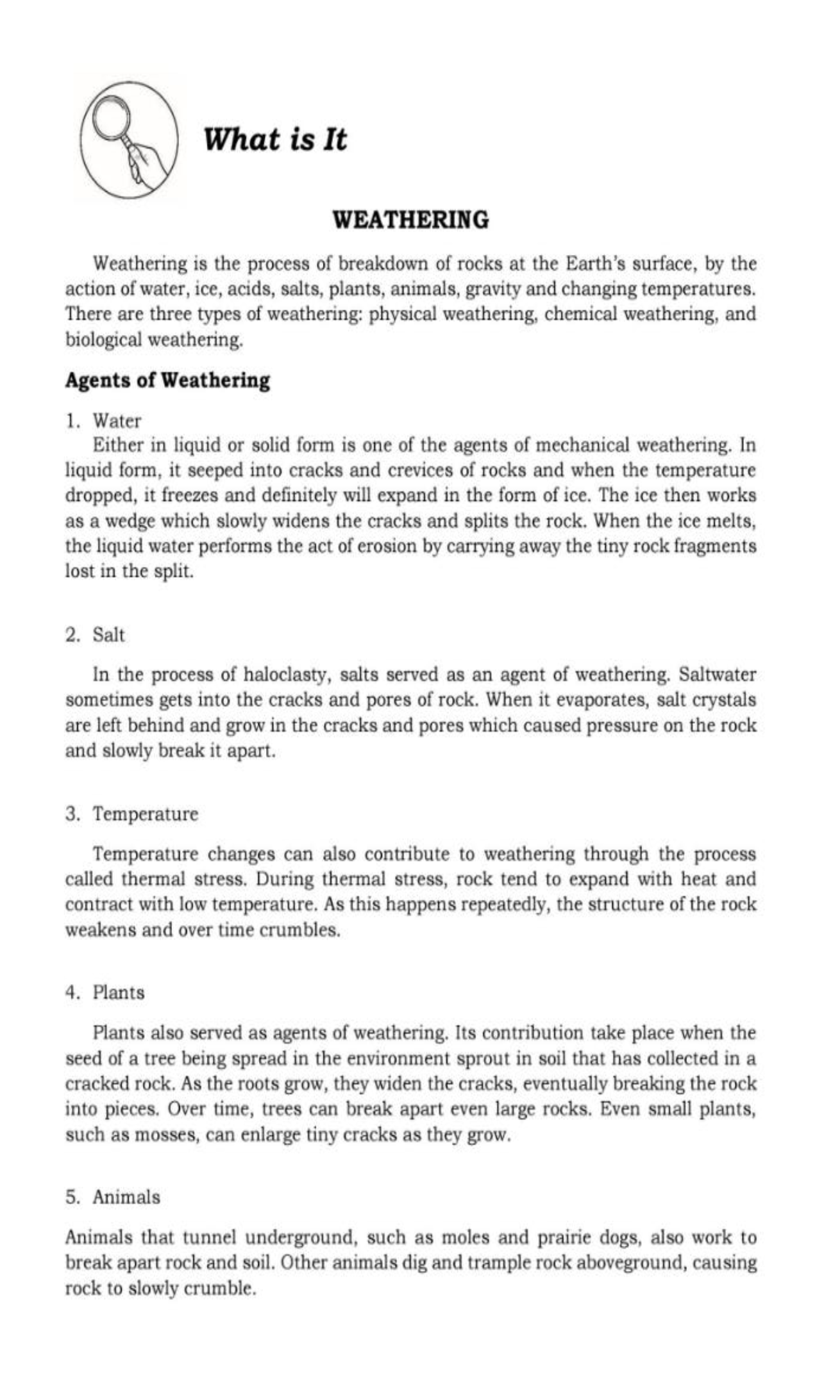 Earth Science Quarter 2 Module 1 - Studocu