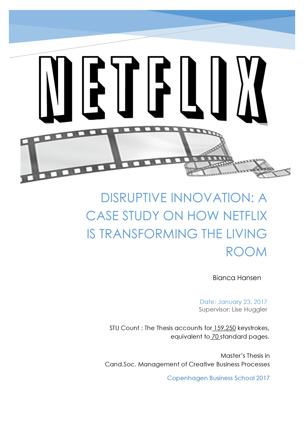 thesis about netflix