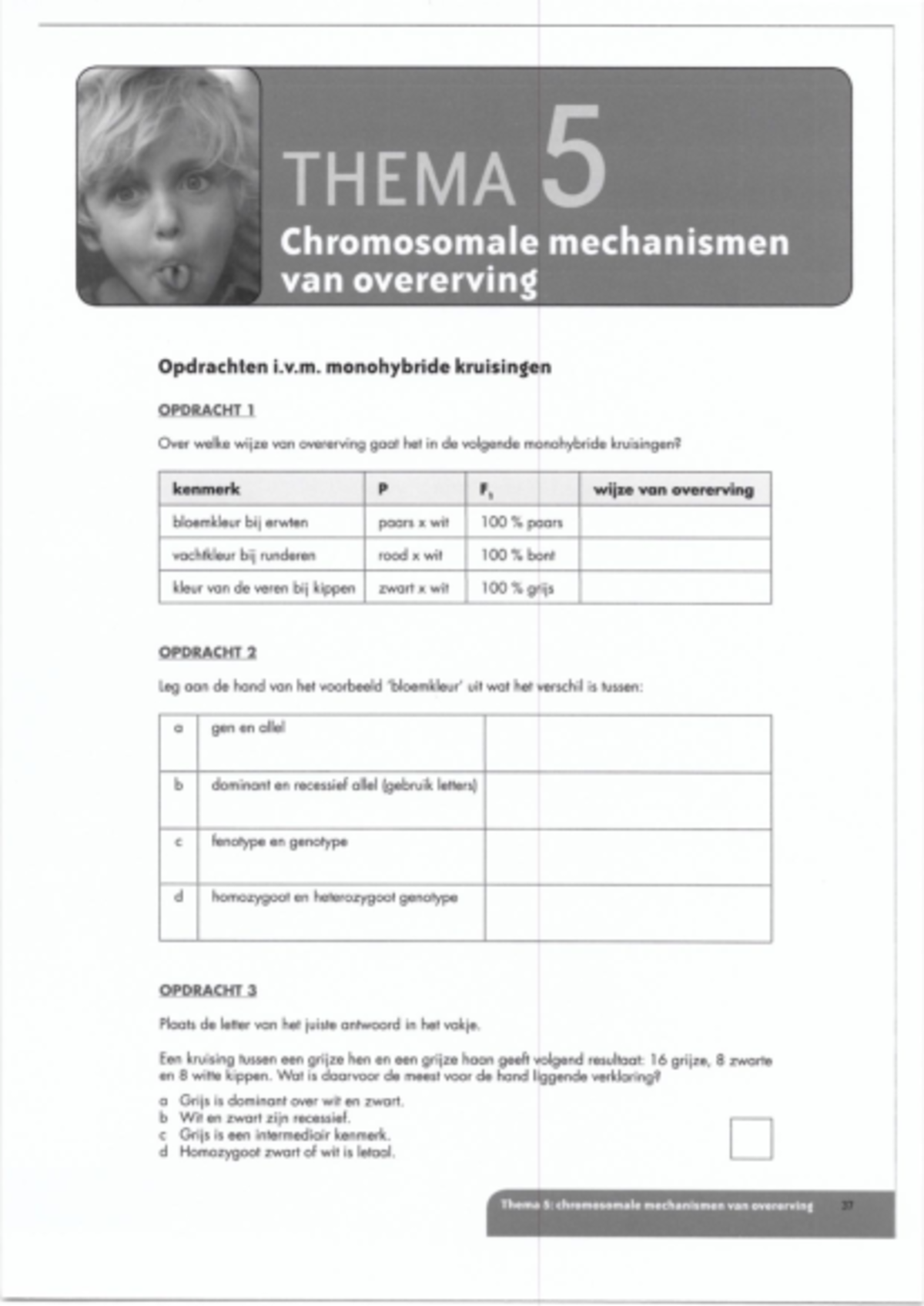 Oefeningen Chromosomale Mechanismen Van Overerving - Biologie 2 - Studocu