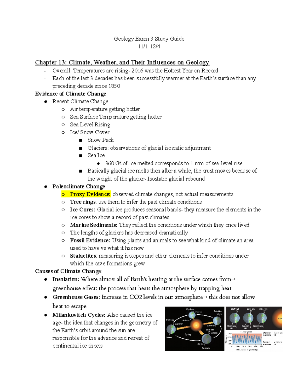 Geology Exam 3 Study Guide - Geology Exam 3 Study Guide 11/1-12 ...