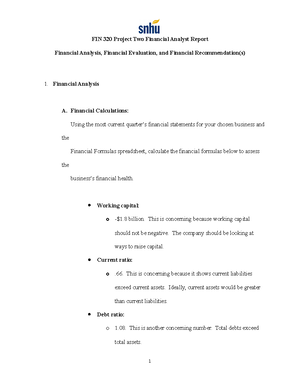 Project One Milestone One - FIN 320 Project One Financial Analyst Job ...