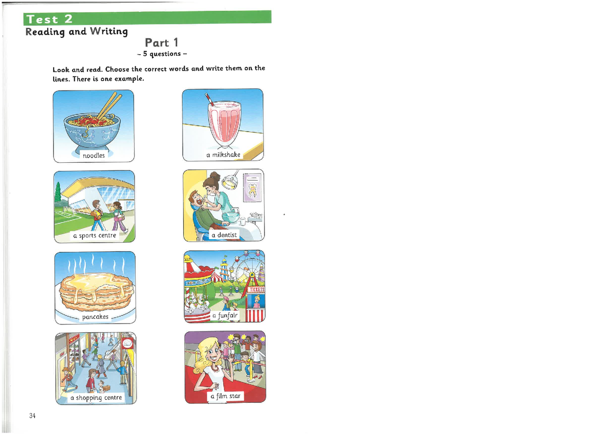 AE3 - Reading AND Writing - TEST 2 - Test 2 Reading and Writing Part 1 ...