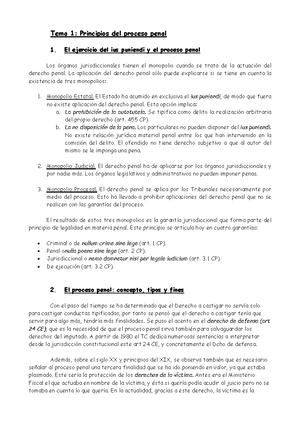 TEMA 4 LAS Partes EN EL Proceso Penal - TEMA 4: LAS PARTES EN EL ...