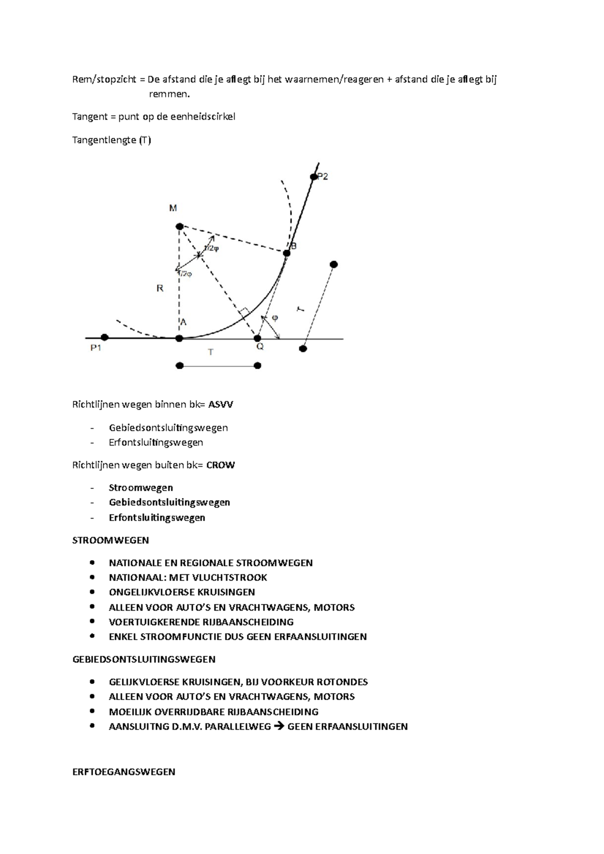 Samenvatting Ovw - Rem/stopzicht = De Afstand Die Je Aflegt Bij Het ...