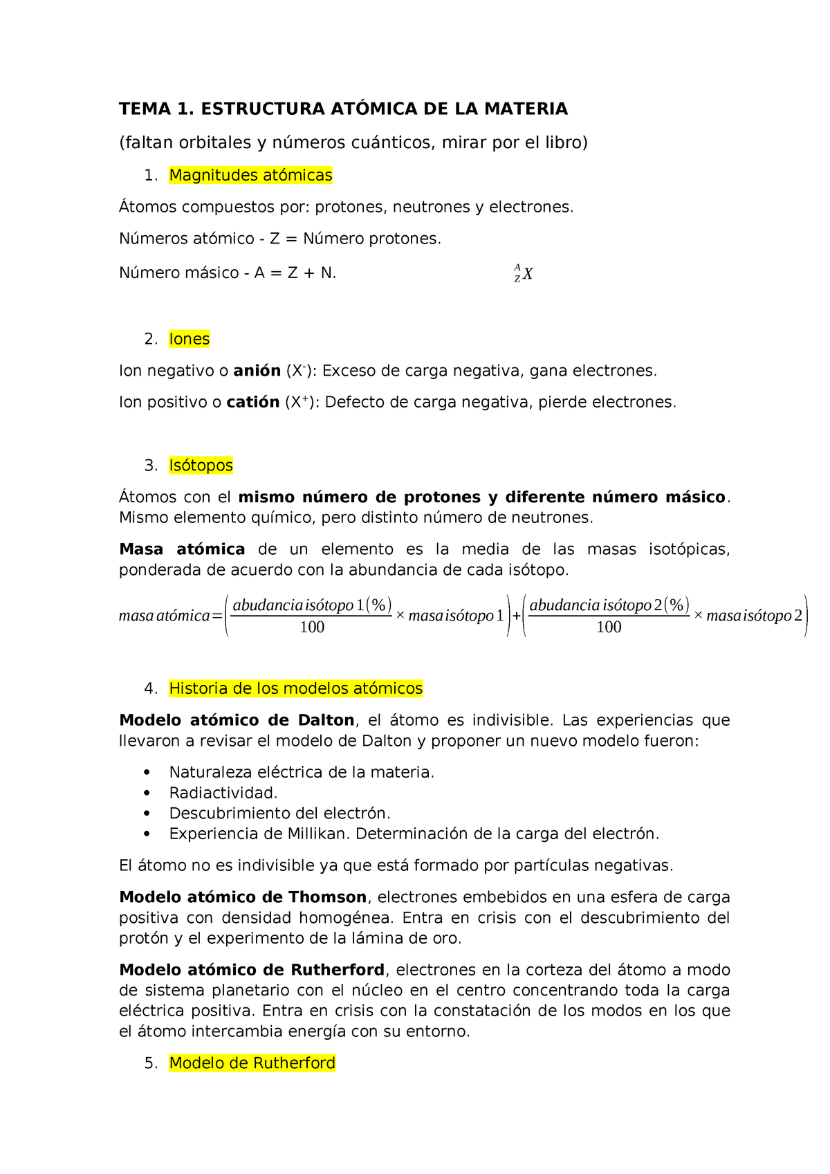 Tema 1 Quimica Apuntes 1 Fundamentos De Química Fq12