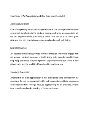 Art-appreciation-reviewer - Ged 108 Art Appreciation Unit 1 Lesson 1 