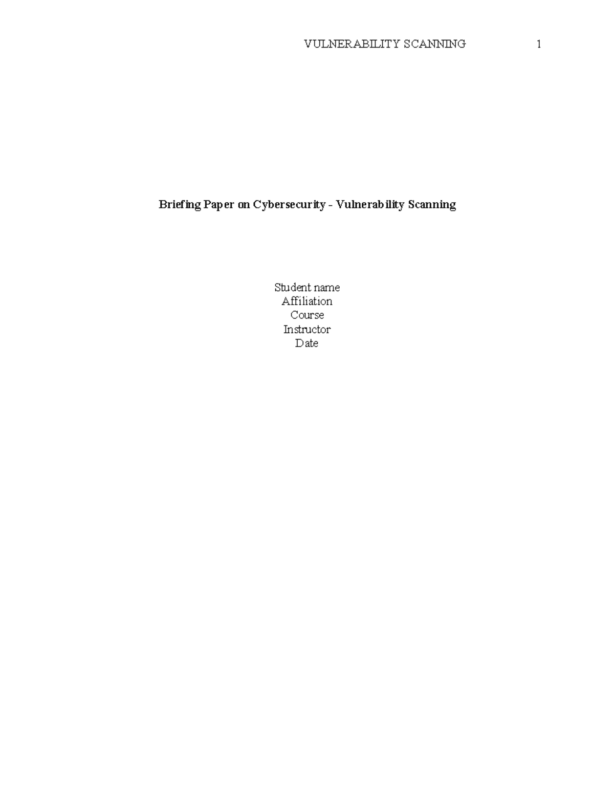 Order 950341 - Practice - Briefing Paper on Cybersecurity ...