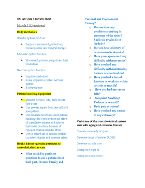 Final 125 test study guide for test fundamentals - NS 125 Final Exam ...