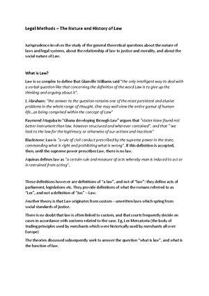 Compressed Legal Method notes that will help you understand the ...