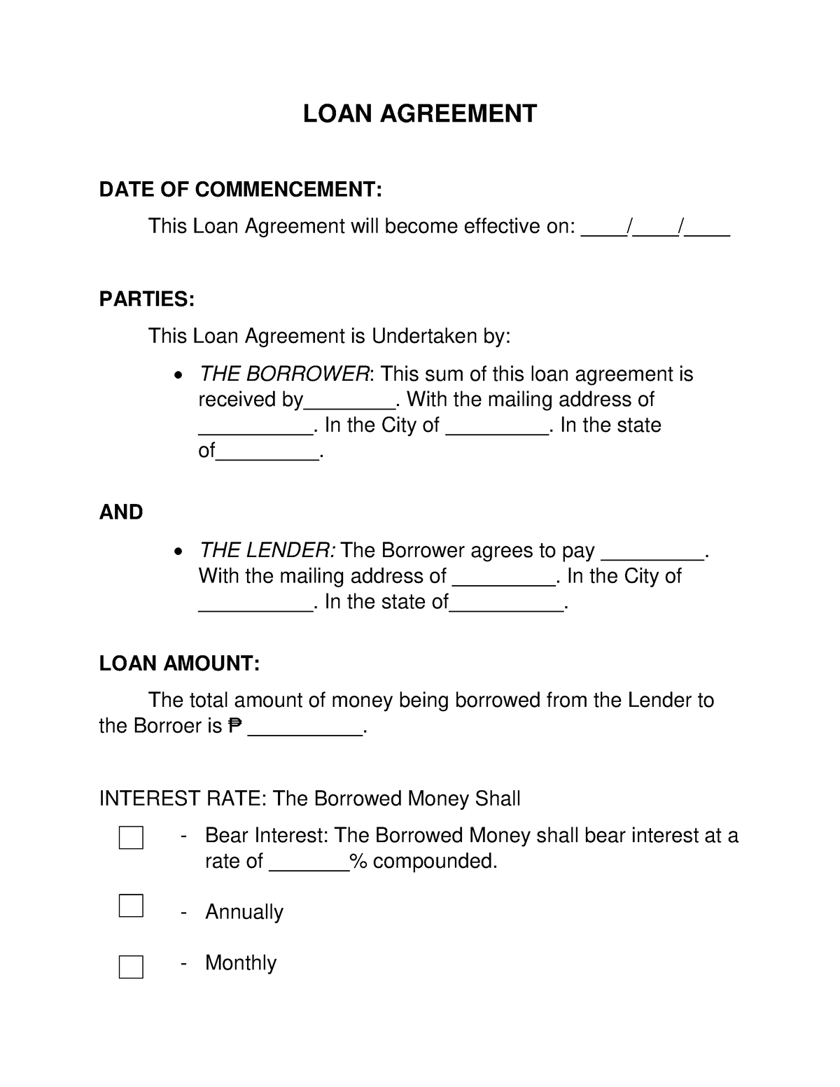 LOAN Agreement - zbXNS CN JFD S DJ DN - LOAN AGREEMENT DATE OF ...