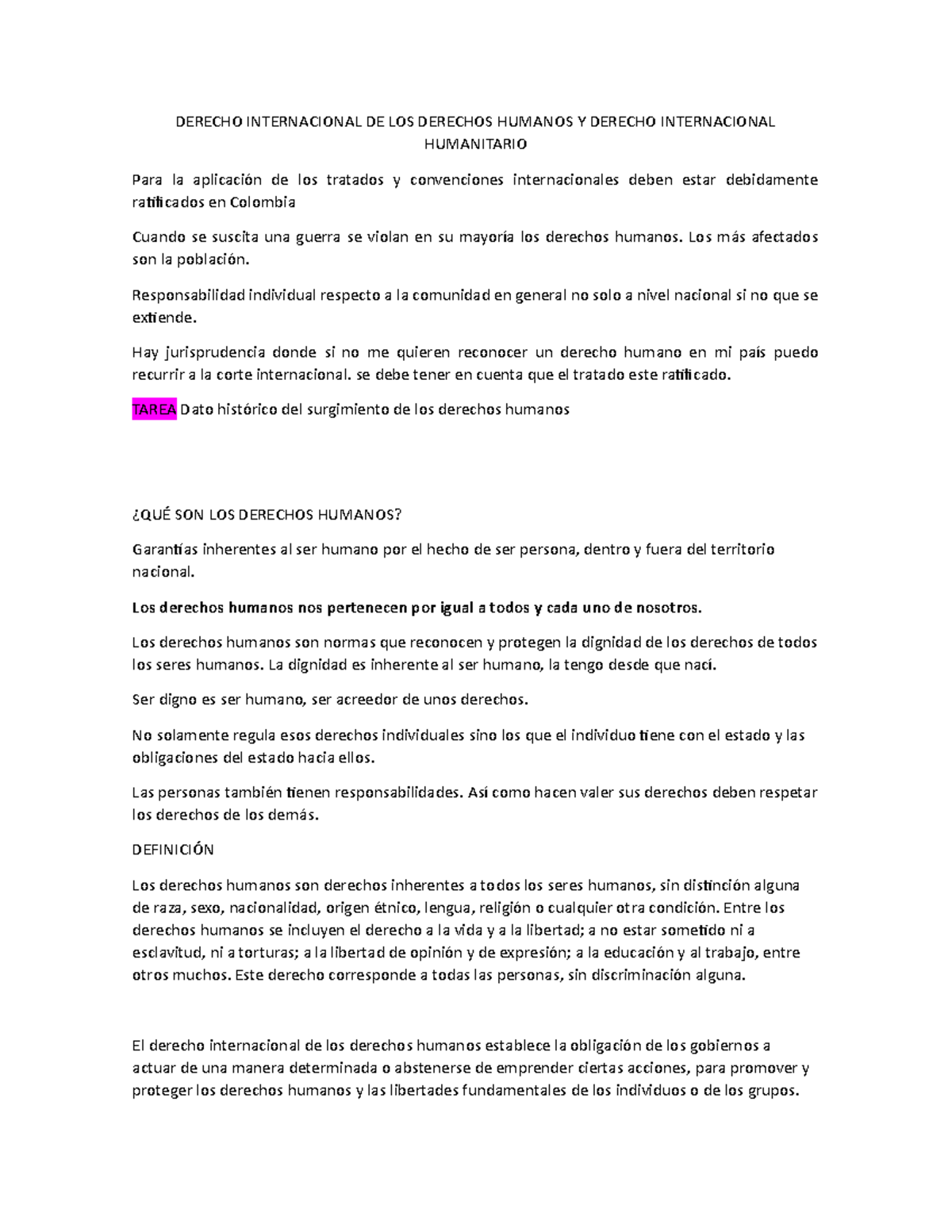 Apuntes Derecho Internacional DE LOS Derechos Humanos Y Derecho ...