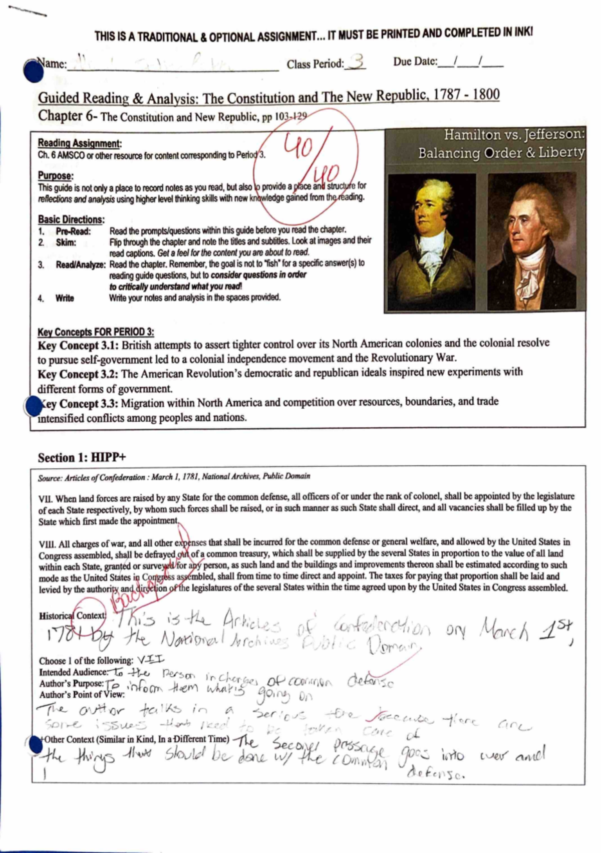 The constitution and the new republic - THIS IS A TRADITIONAL ...