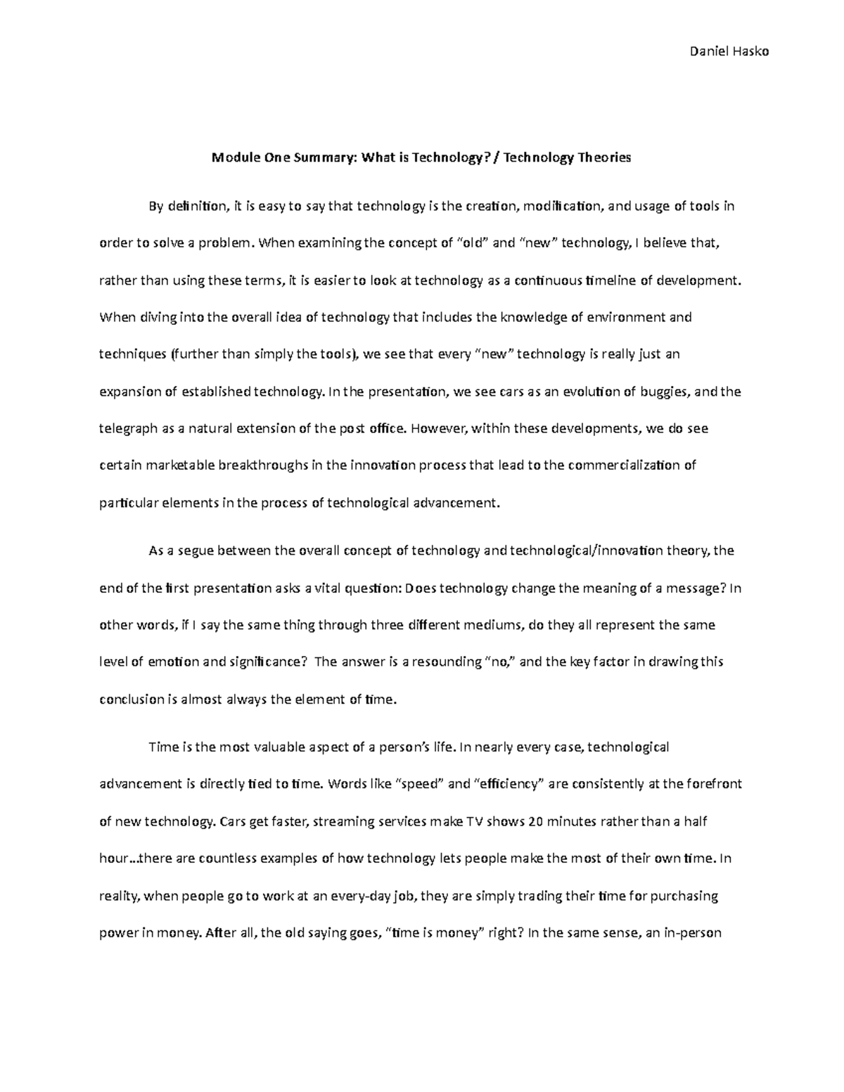 sample-reflection-paper-what-is-technology-module-one-summary-what