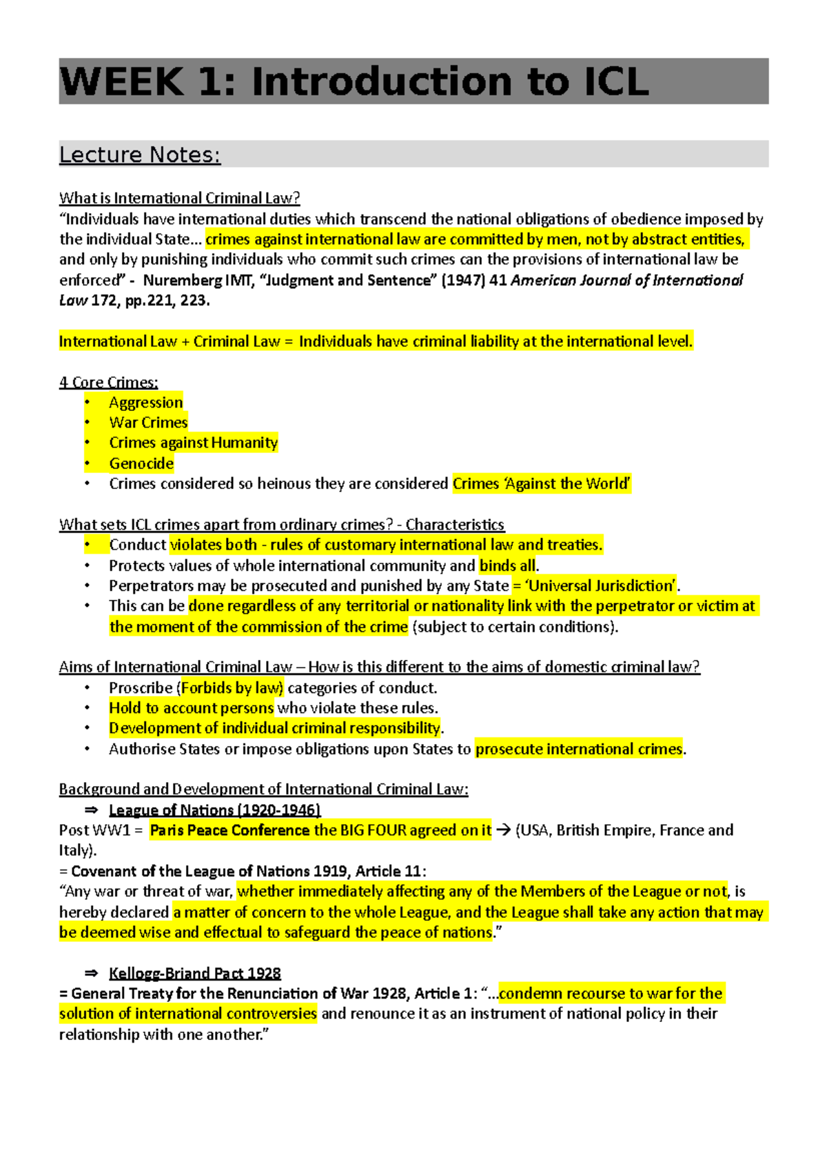 WEEK 1 ICL - Lecture notes 1 - WEEK 1: Introduction to ICL Lecture ...