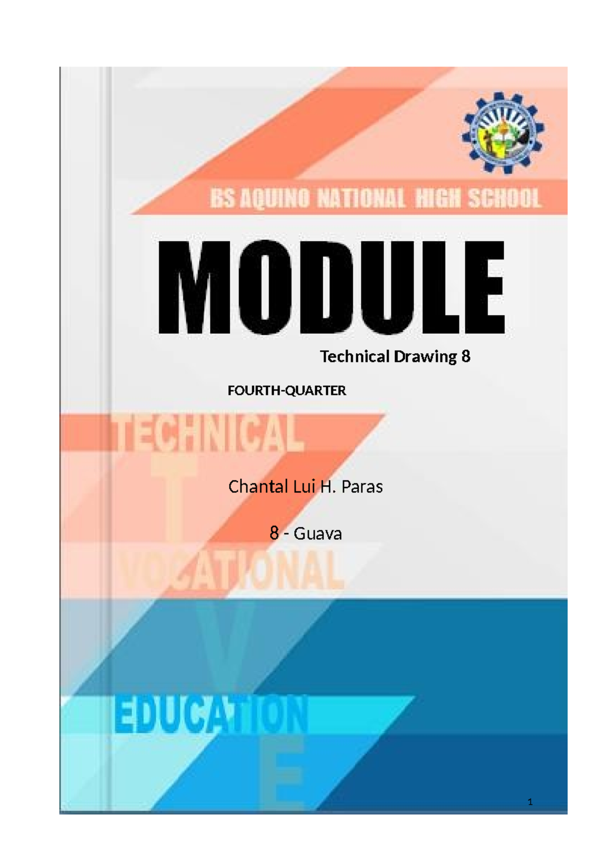 4TH-TD- Module - Lecture notes - Technical Drawing 8 FOURTH-QUARTER ...