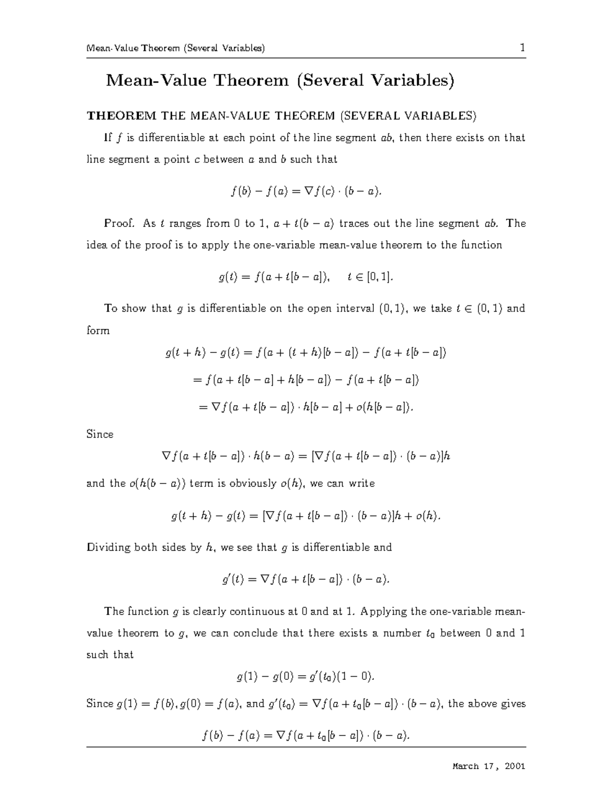 242156946 Chain Rule in multivariate - Mean-Value Theorem (Several ...