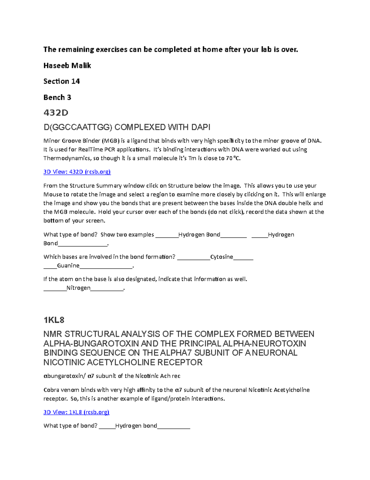 Lab 4 take home - kjahfoiaihjsdawd - The remaining exercises can be ...