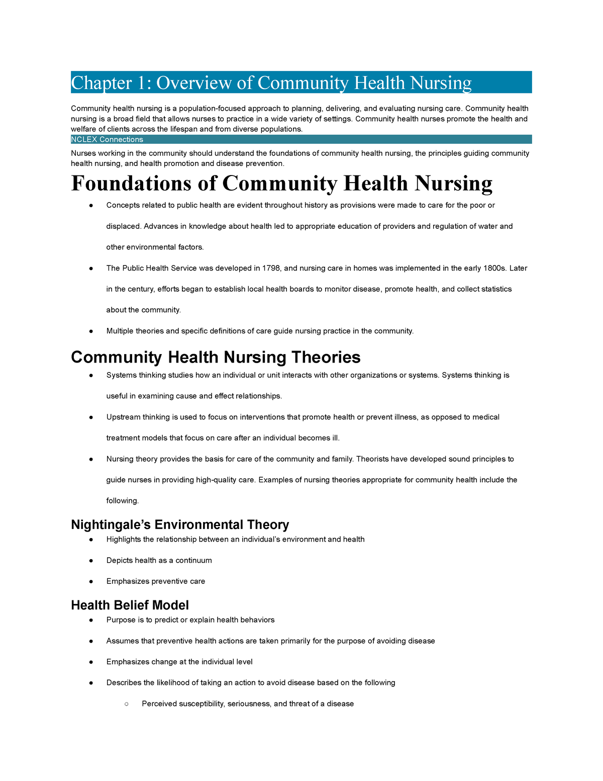 community health nursing research topics