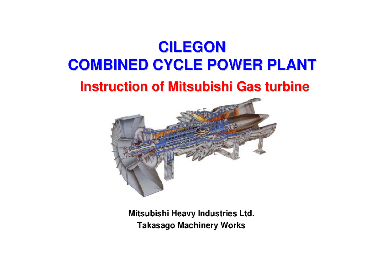 M701F MHI Training - Extract of Large Steam Turbines used in Industry ...