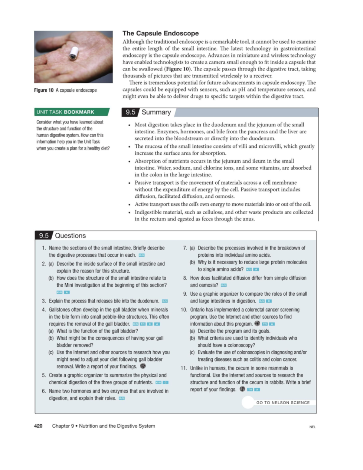 420 - pg 454 nelson textbook page Biology 11 end of chapter questions ...