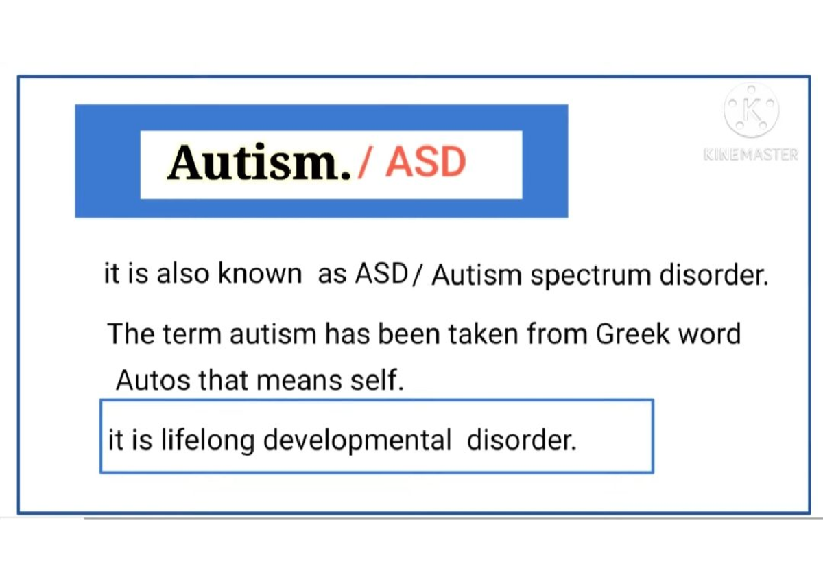 Autism Edu 503 - Sociology - Studocu