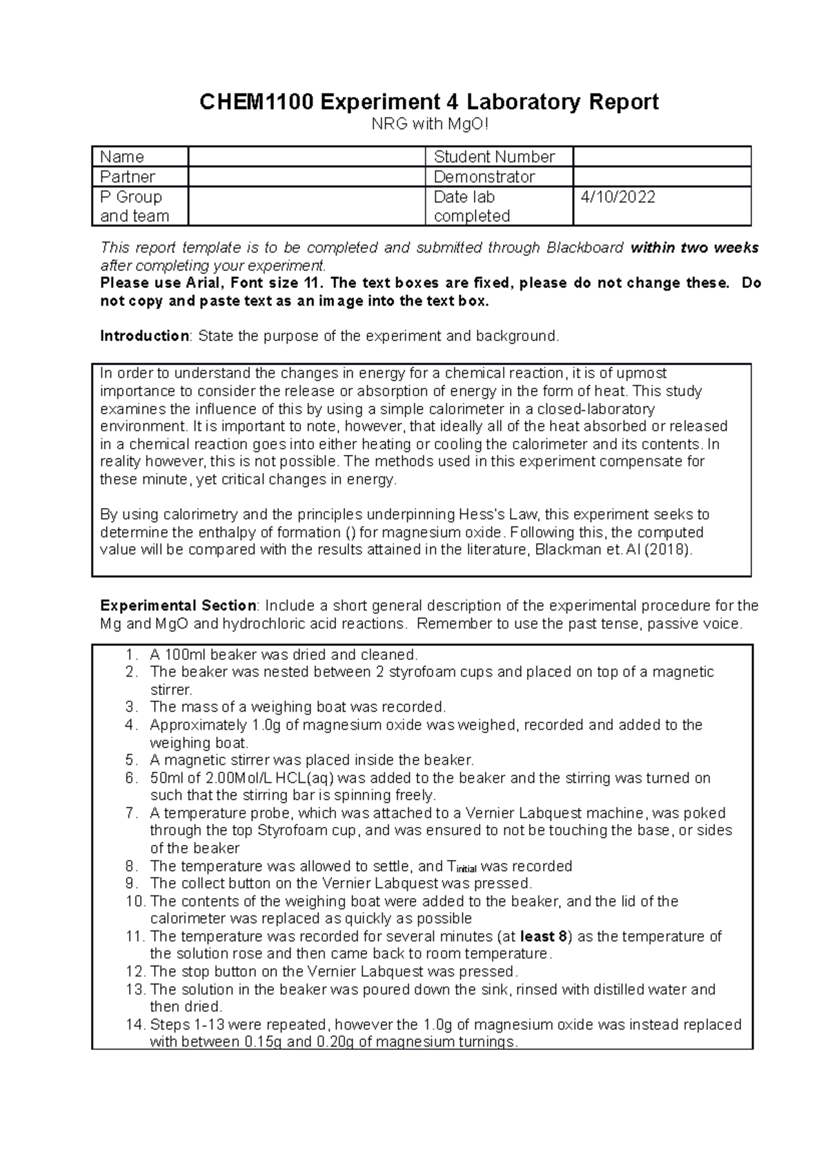 experiment 4 lab report