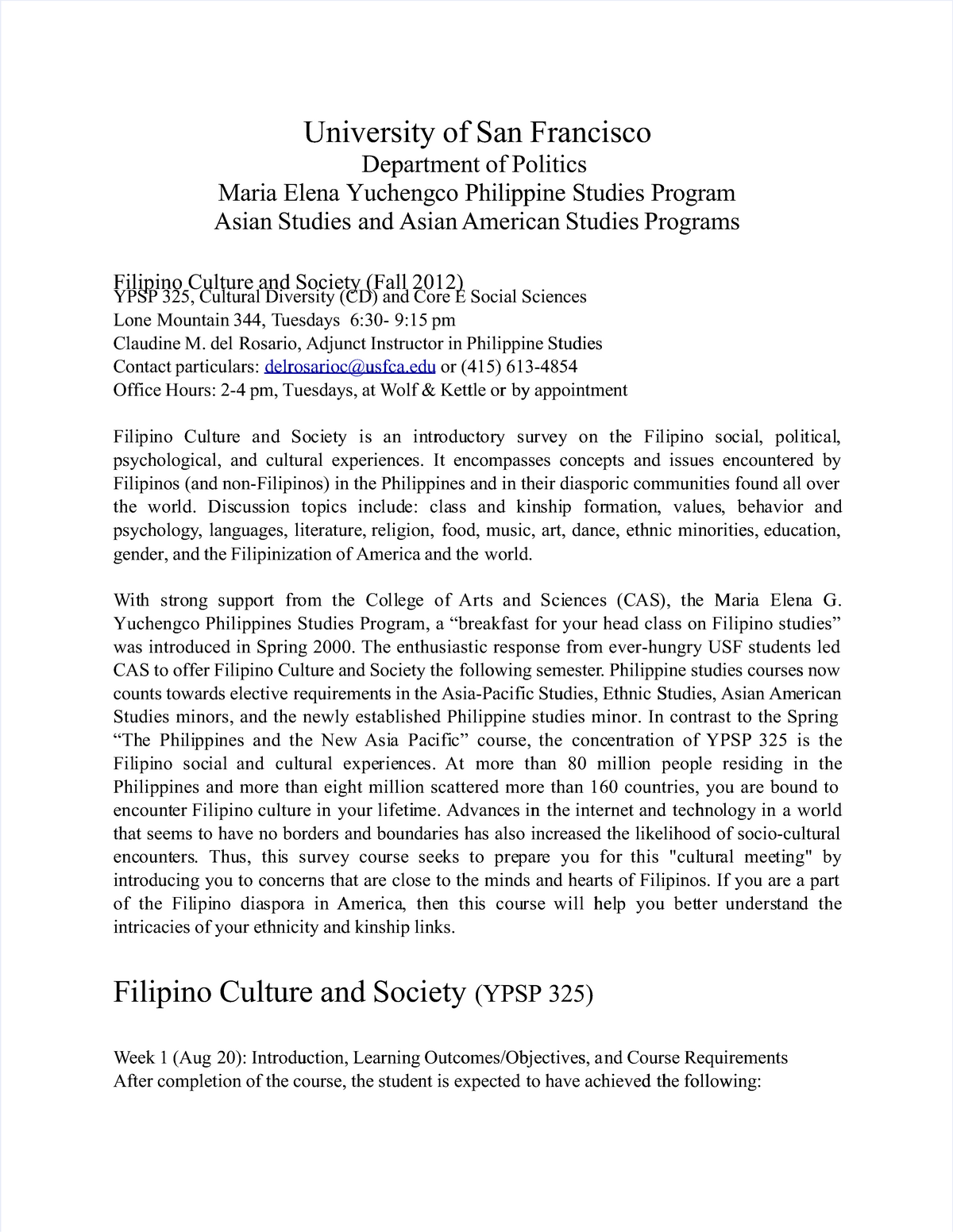 philippine culture society and politics essay