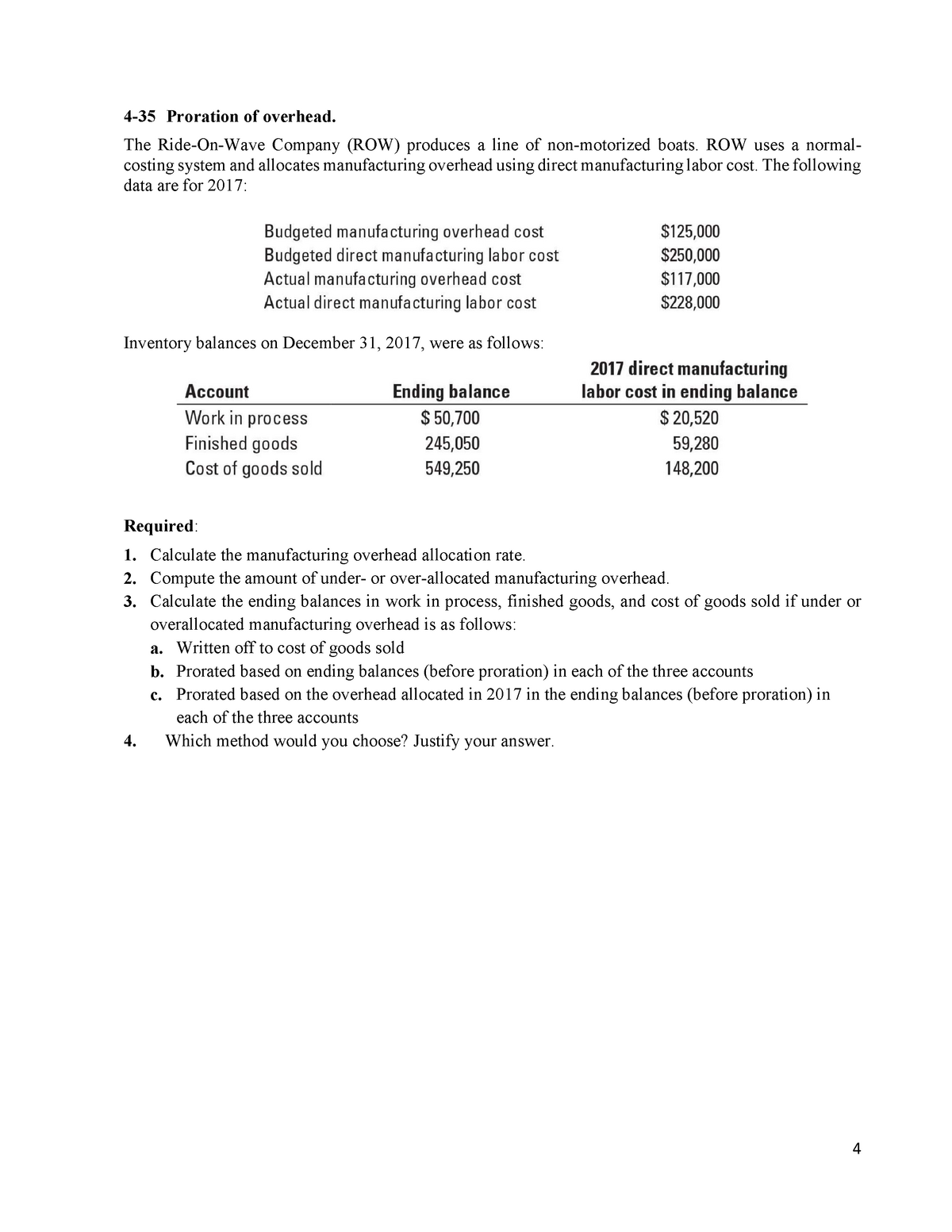 Acct2121 Hw4 4 35 Assignment Studocu