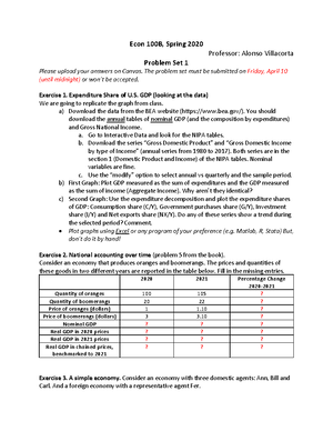 Problem Set 4 S21 Hutchison Answer Key - Econ 100B, Spring 2021 ...
